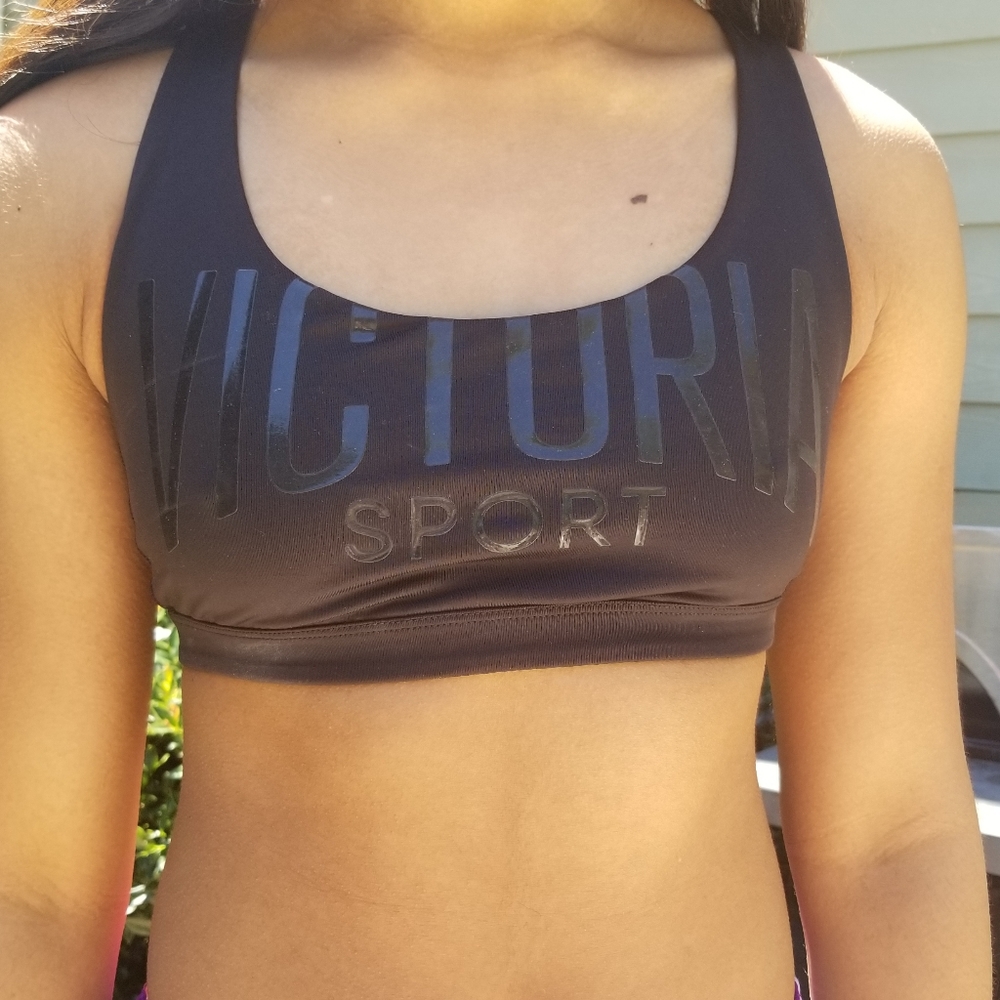 Victoria's Secret black sports bra-size Small